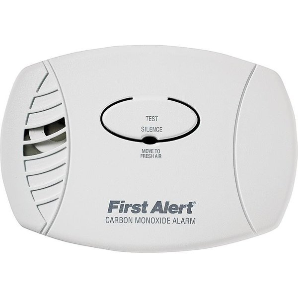 First Alert 1039730 Carbon Monoxide Alarm, 85 dB, Alarm Audible Beep, Electrochemical Sensor, White 1039730/CO600